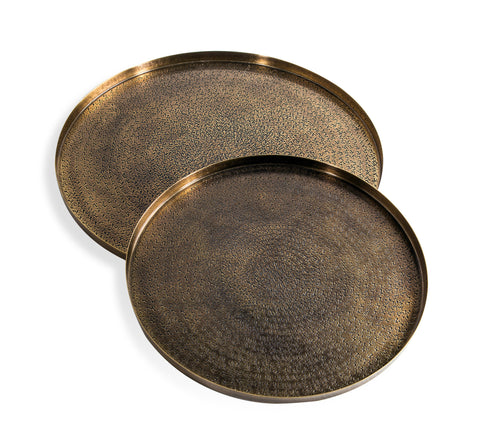 Adele Trays in Antique Brass design by Interlude Home